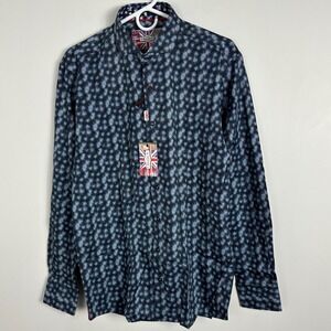 7 Downie Street London Mens Long Sleeve Collared Shirt Mens‎ Size 5 or Large NEW